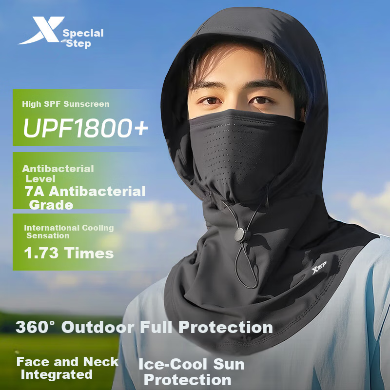 XTEP Full Face Sun Protection Mask with Neck Guard