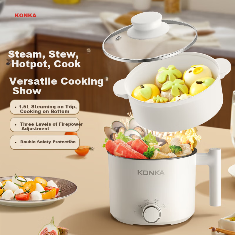 KONKA Electric Cooking Pot with Non-Stick Coating