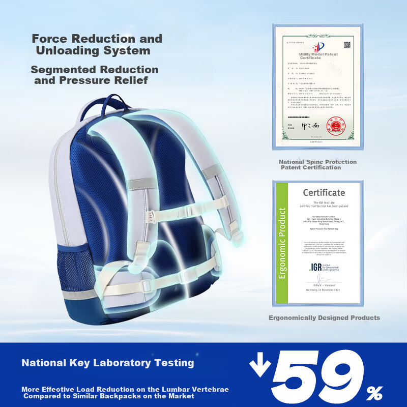 DR·KONG Backpack for Middle School Girls