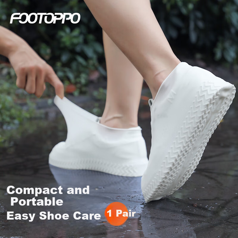 FOOTOPPO Waterproof Rain Shoe Covers for Adults