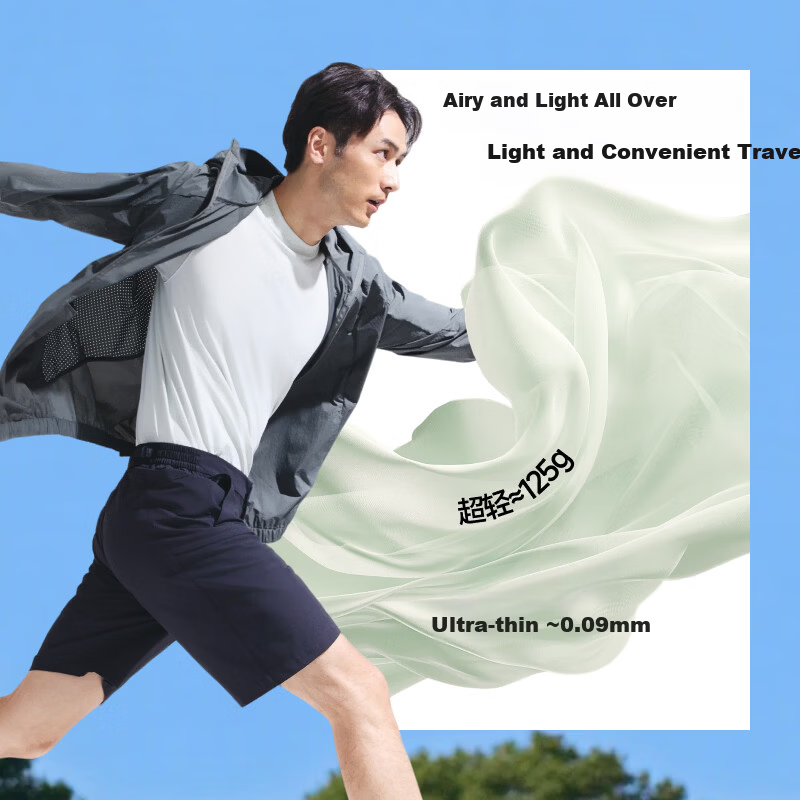 Beneunder Men's UV Protection Sunscreen Jacket WR010