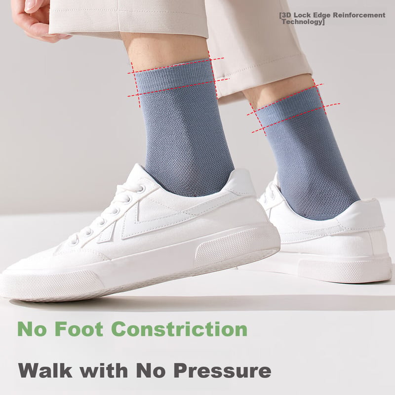 Yiershuang 100% Cotton Men's Breathable Socks