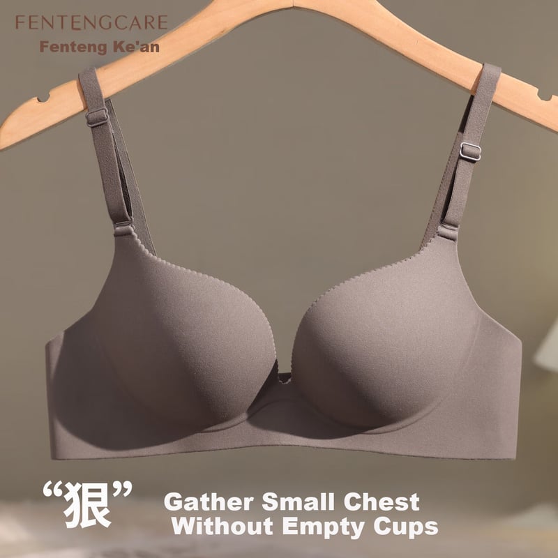 FENTENGCARE Small Breast Push-Up Seamless Bra