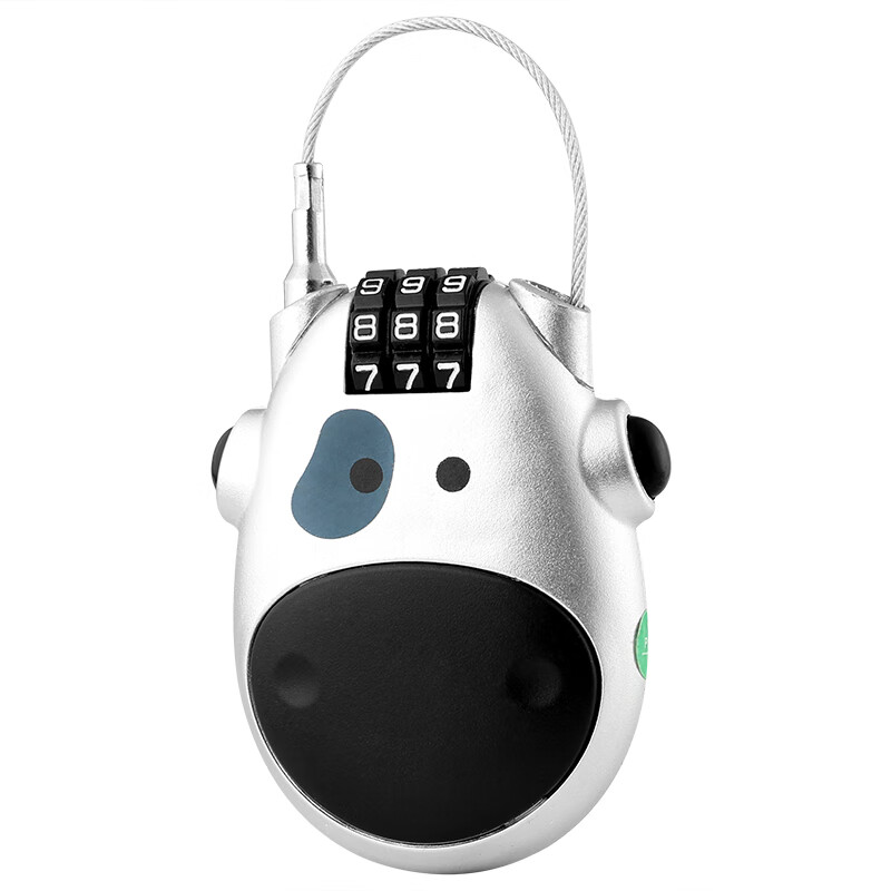 Aoben Password Lock, Retractable Steel Cable Padlock
