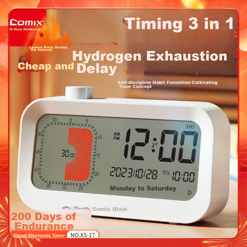 COMIX Dual Display Timer XS-27 White
