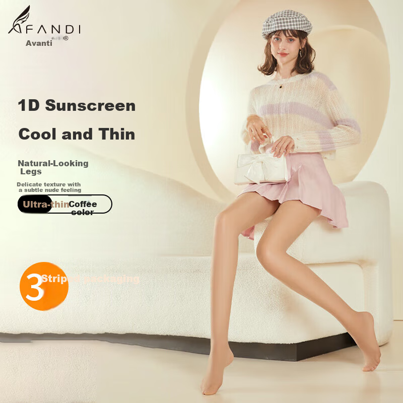 Afandi Silk Stockings SPF 1D Apple Buttocks Face Mask Socks