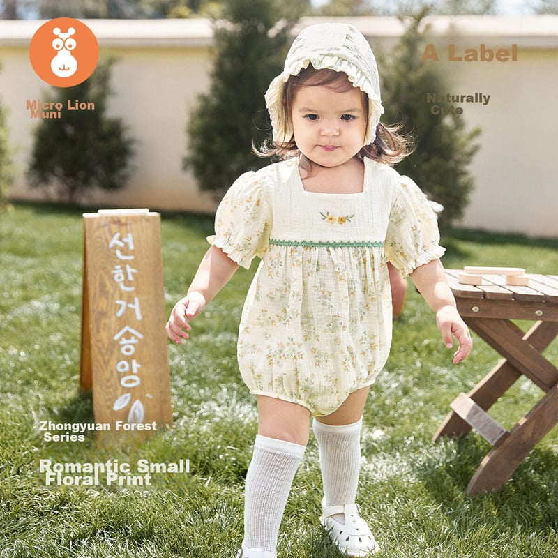 wismorni Baby Girl Summer Onesie