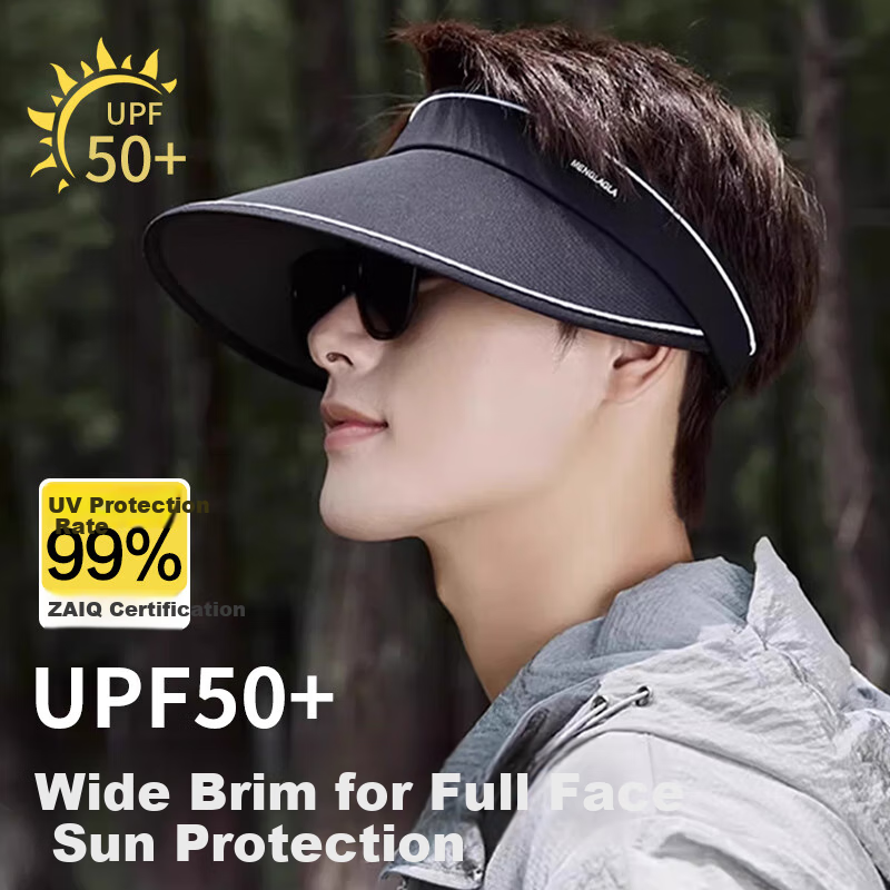Ousen Sun Hat for Men - Visor Running Cap for Outdoor Hiking and Cycling