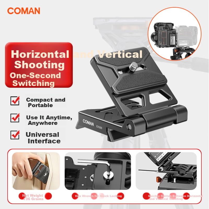 COMAN Upgraded Tripod with Hydraulic Pan Head