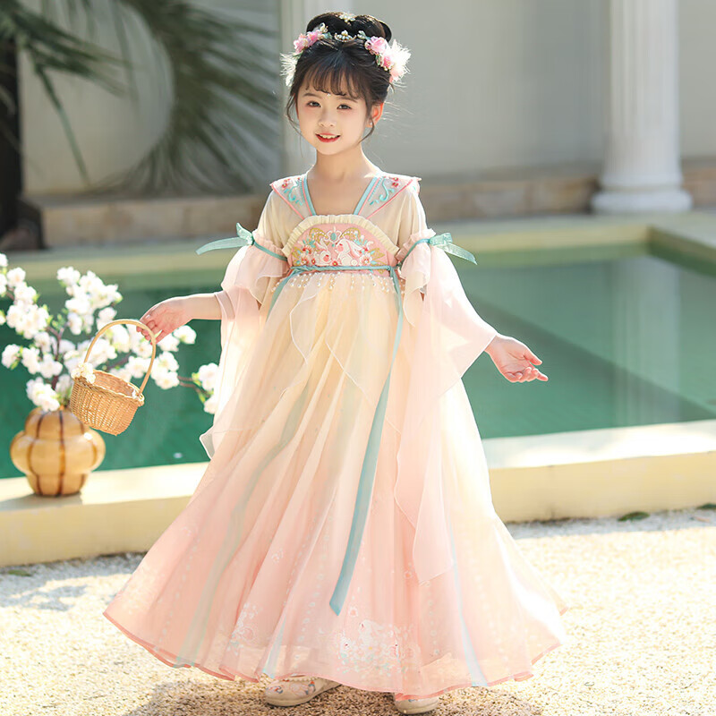 Anneyol Girls' Fairy-Like Tang Dynasty Hanfu