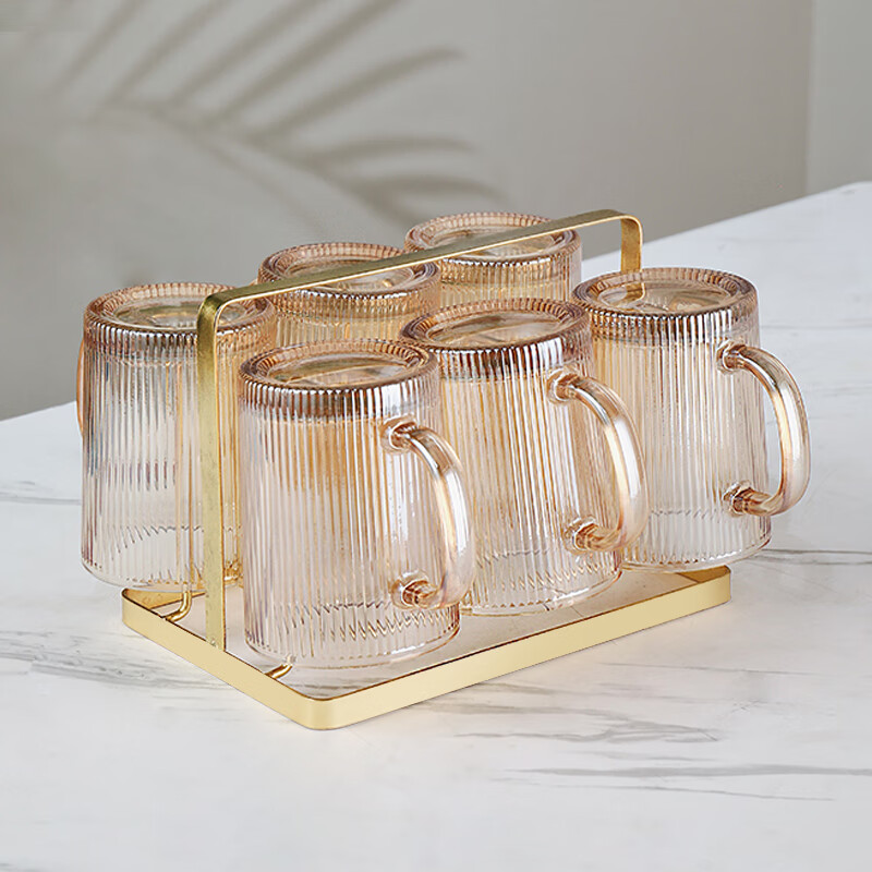 CRISTALGLASS Stylish Glass Cup with Handle, Heat-Resistant Luxury Drinking Cup