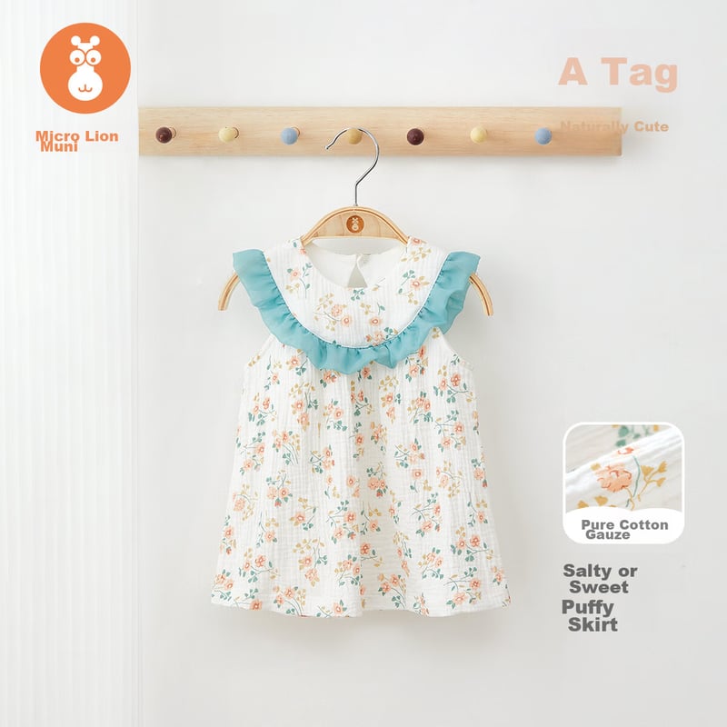 Wismorni Girls' Summer Princess Floral Dress