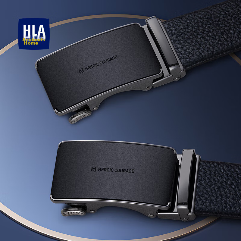 HLA Men's Automatic Buckle Belt - Bullhide Pattern