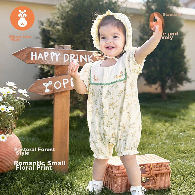 Wismorni Baby Girl Lightweight Bodysuit