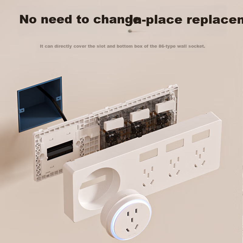 Aokesi Wireless Smart Switch - Upgraded Glass White