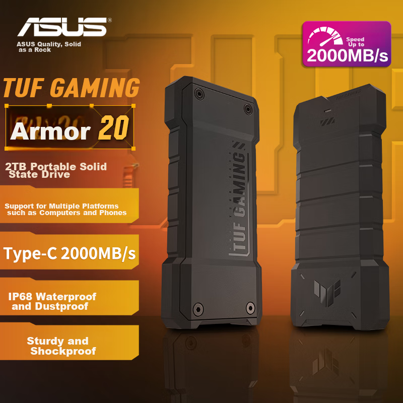 ASUS TUF GAMING Armor 20 2TB Portable SSD