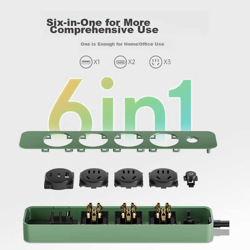 NVCleishidiangong 4-Outlet Power Strip