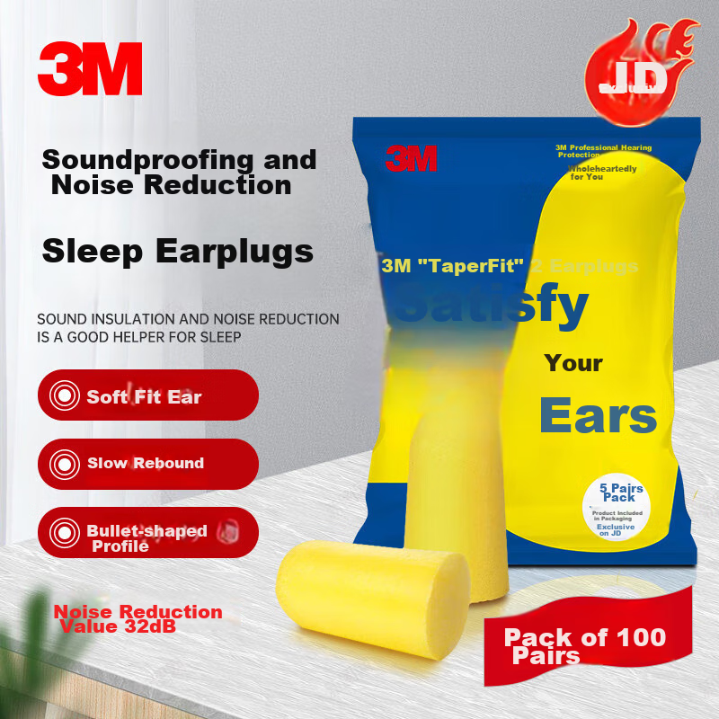 3M Earplugs for Noise Reduction and Sleep