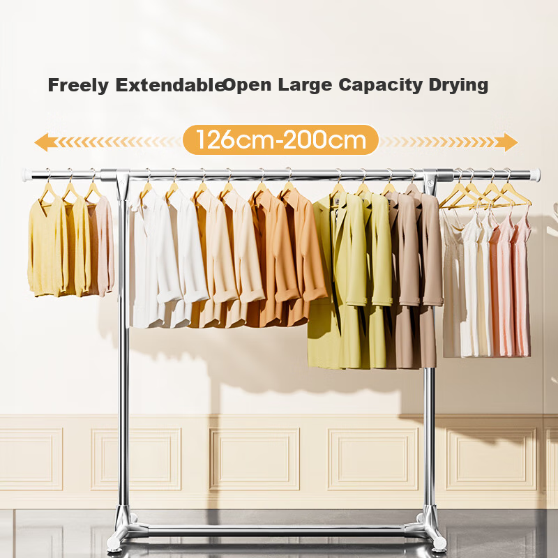 MARYYA Clothes Drying Rack - Stable Floor-Standing Hanger