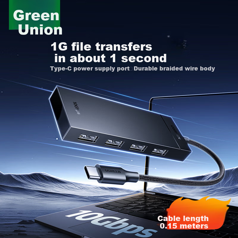 UGREEN Type-C 3.2 Hub with 4 USB Ports