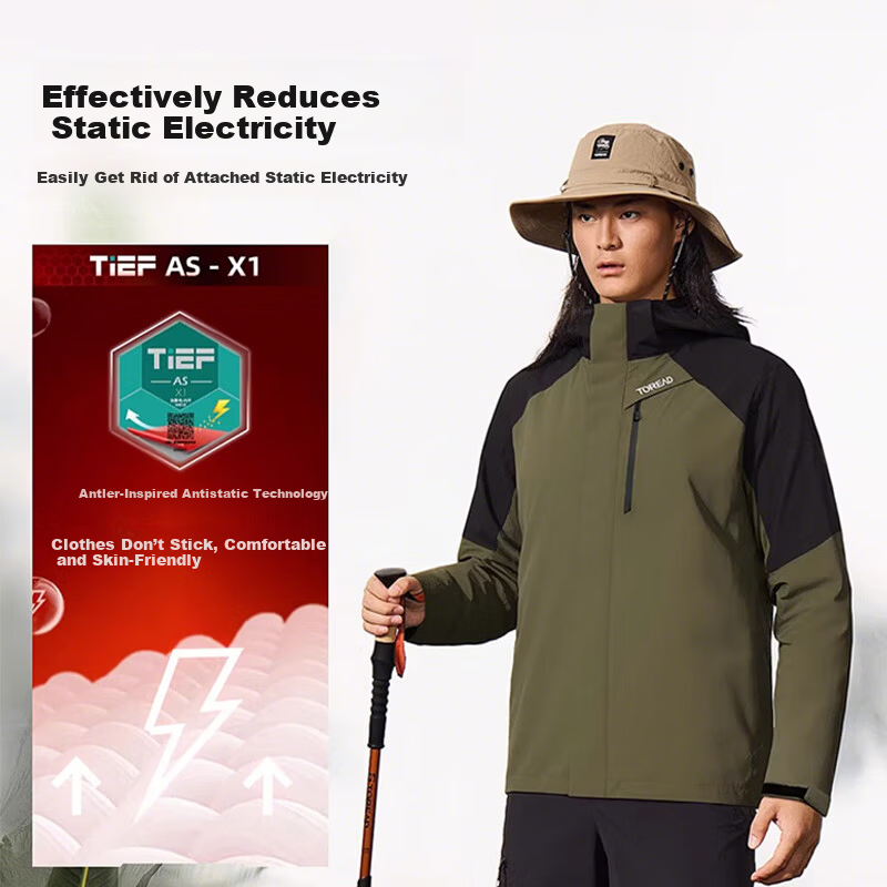 TOREAD 3-in-1 Windproof Waterproof Jacket
