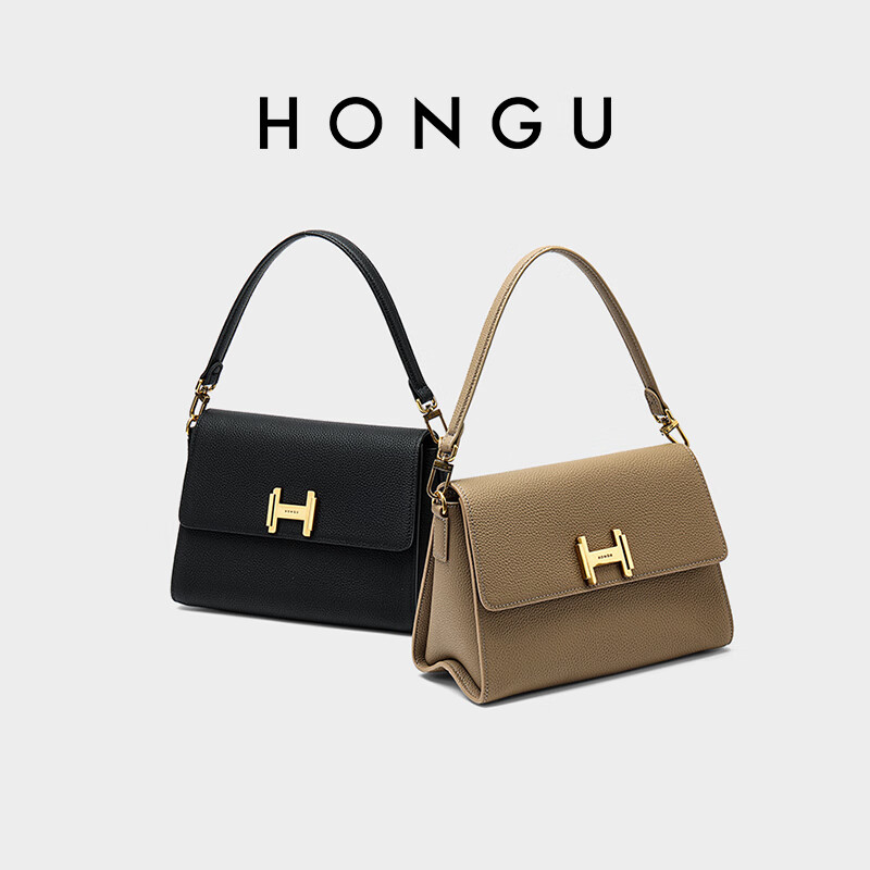 HONGU Women's Genuine Leather Shoulder Handbag
