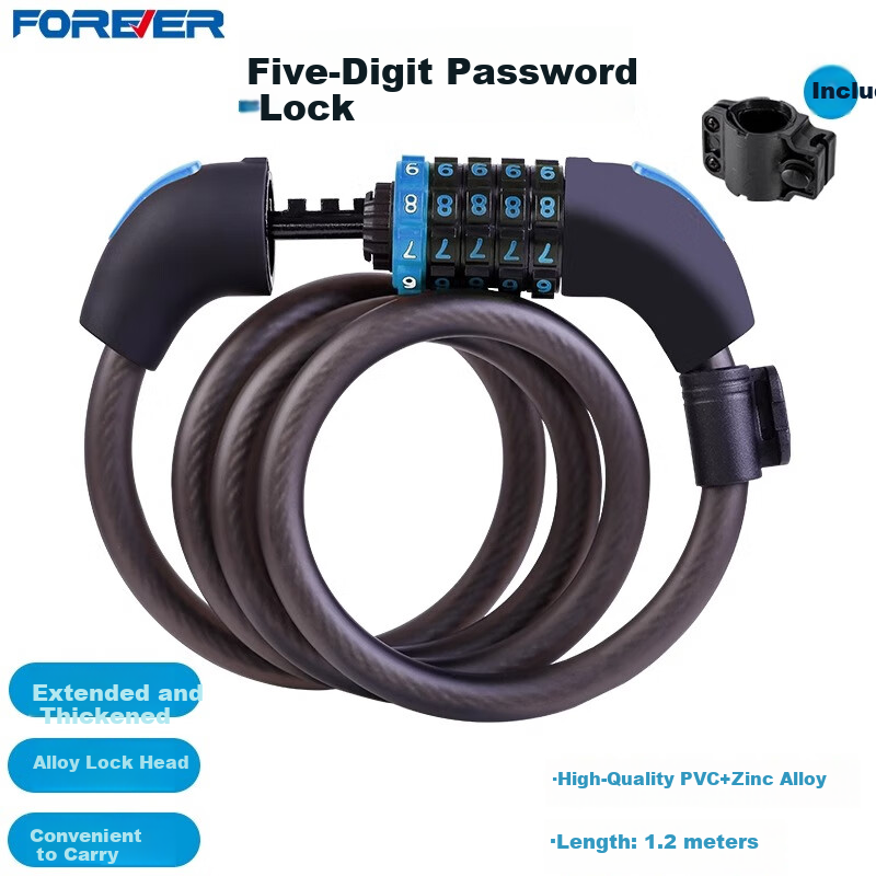 Yongjiu Anti-Theft Bicycle Lock with 5-Digit Code