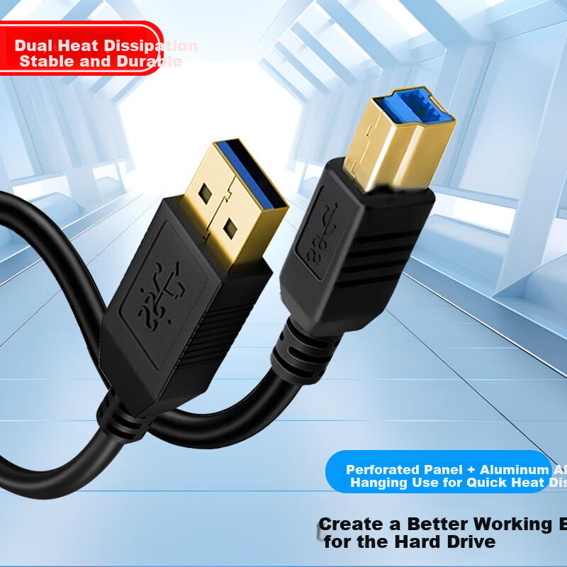 BURLEFRAN USB 3.0 Printer Data Cable