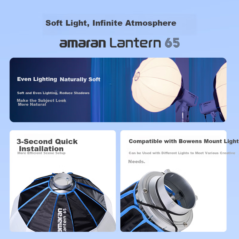 AMARAN 65cm Softbox Lantern - Spherical Diffusion Light