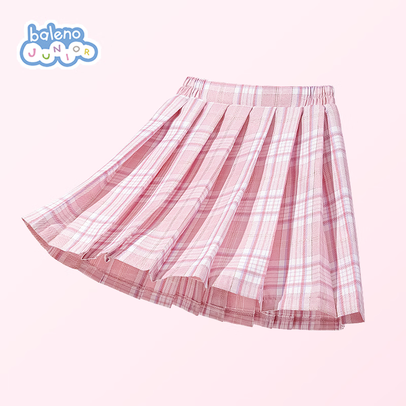 Baleno Girls' Autumn Plaid Skirt