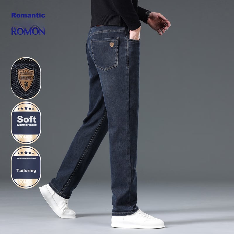 ROMON Men's Trendy Slim Fit Jeans