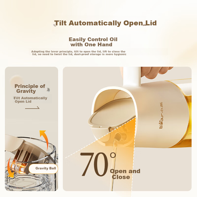 Bear One-Button Oil Dispenser