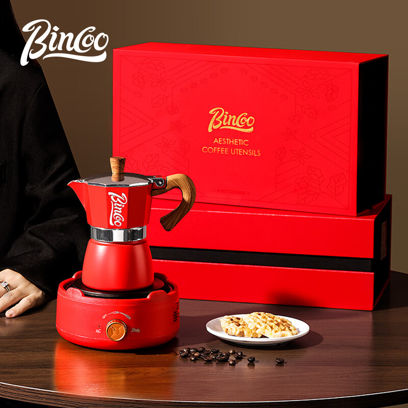 Bincoo Moka Pot Gift Set - Italian-Style Coffee Maker