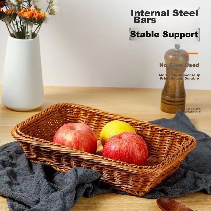 Baijie | Rattan-Style Fruit Basket