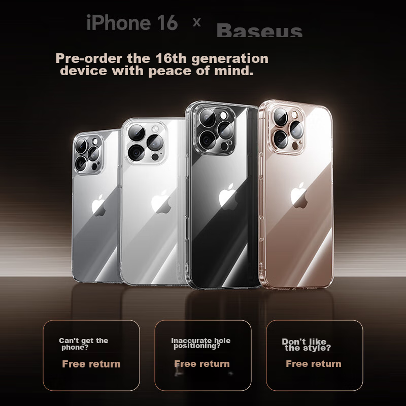 Baseus American Corning iPhone 16 Ultra-Thin Shockproof Case
