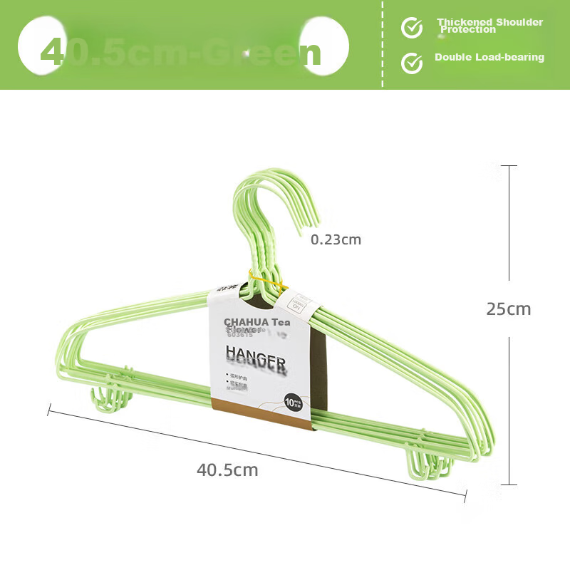 CHAHUA Non-Slip Plastic-Coated Hangers