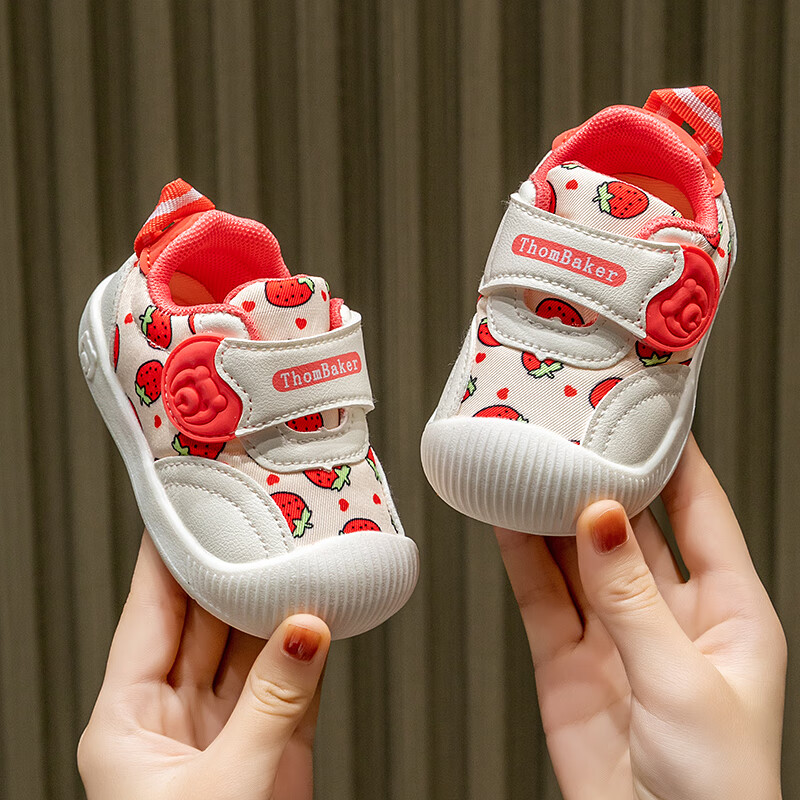 ThomBaker Toddler Shoes - Soft Pre-Walking Red Strawberry