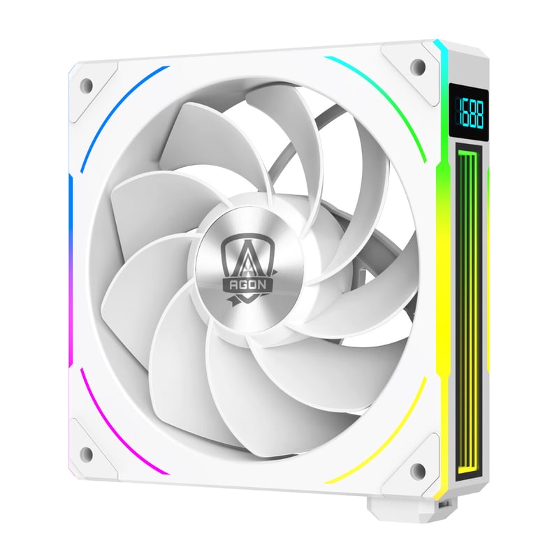 AOC Anti-Leaf White 12CM Cooling Fan with ARGB