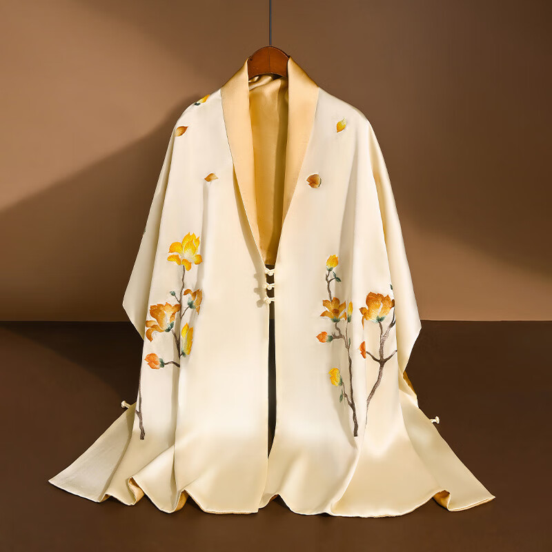 Hangsilu Suzhou Embroidery Silk Scarf Shawl