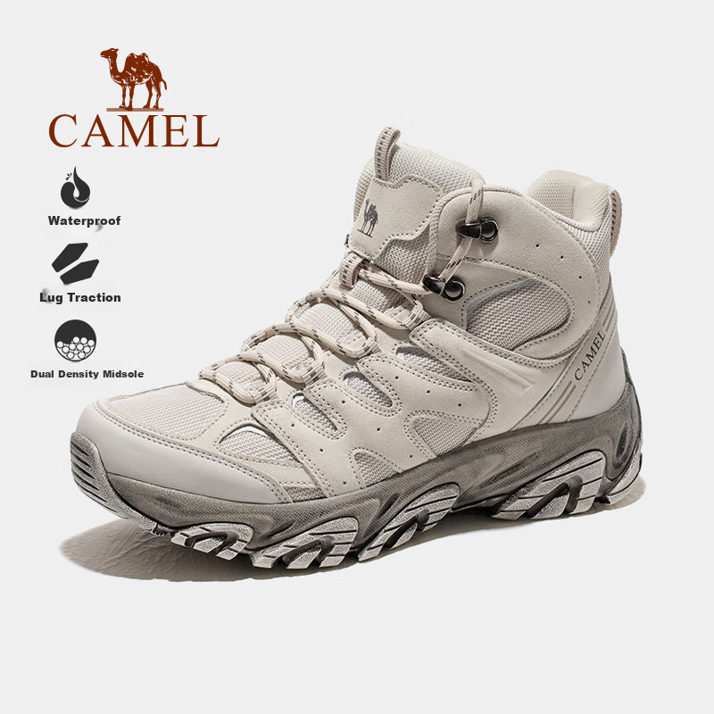 CAMEL Jie Xuan High-Top Hiking Boots for Women - Water-Resistant Outdoor Shoes