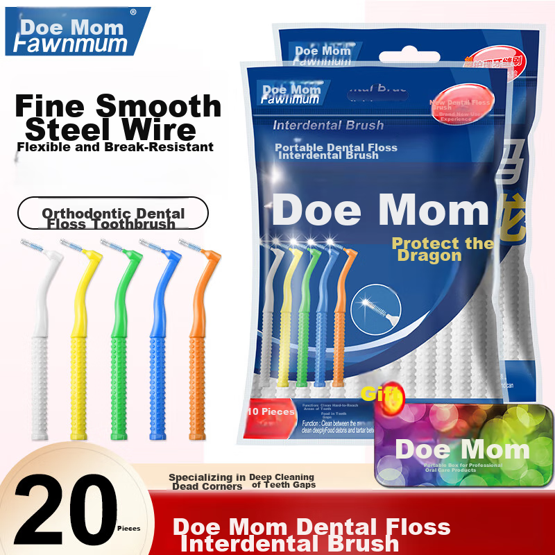 FAWNMUM Ultra-Fine Interdental Brush 20-Pack