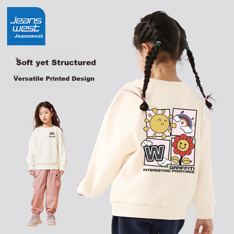 Jeanswest Girls' Crew Neck Sweatshirt