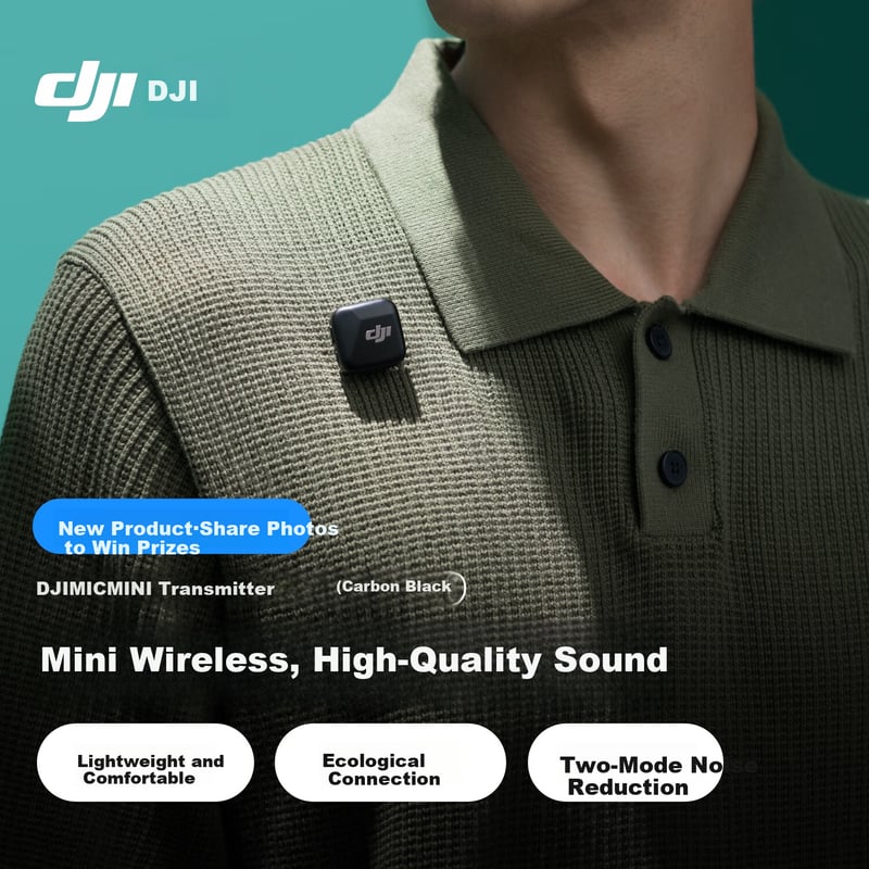DJI Mic Mini Wireless Microphone with Noise Reduction