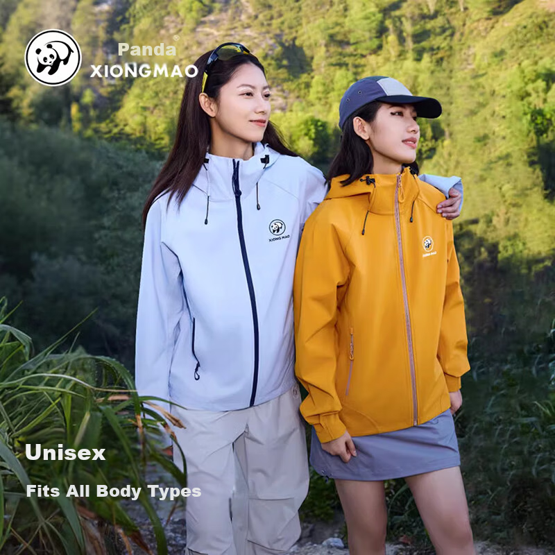 CAMEL Panda Series Outdoor Softshell Jacket - Unisex Three-Proof Travel Mountaineering