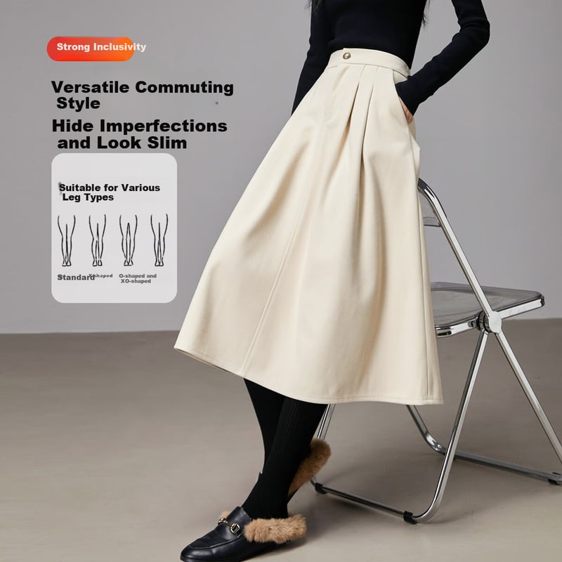 Dme A-Line Skirt - Winter Commute Midi
