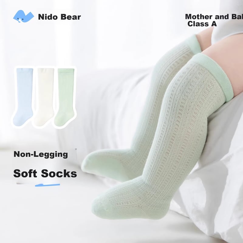 Niduoxiong Baby Socks - Summer Thin Over-Knee Anti-Mosquito Socks