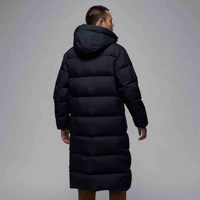 Jordan Men's Down Jacket - Long Windproof Hooded Coat