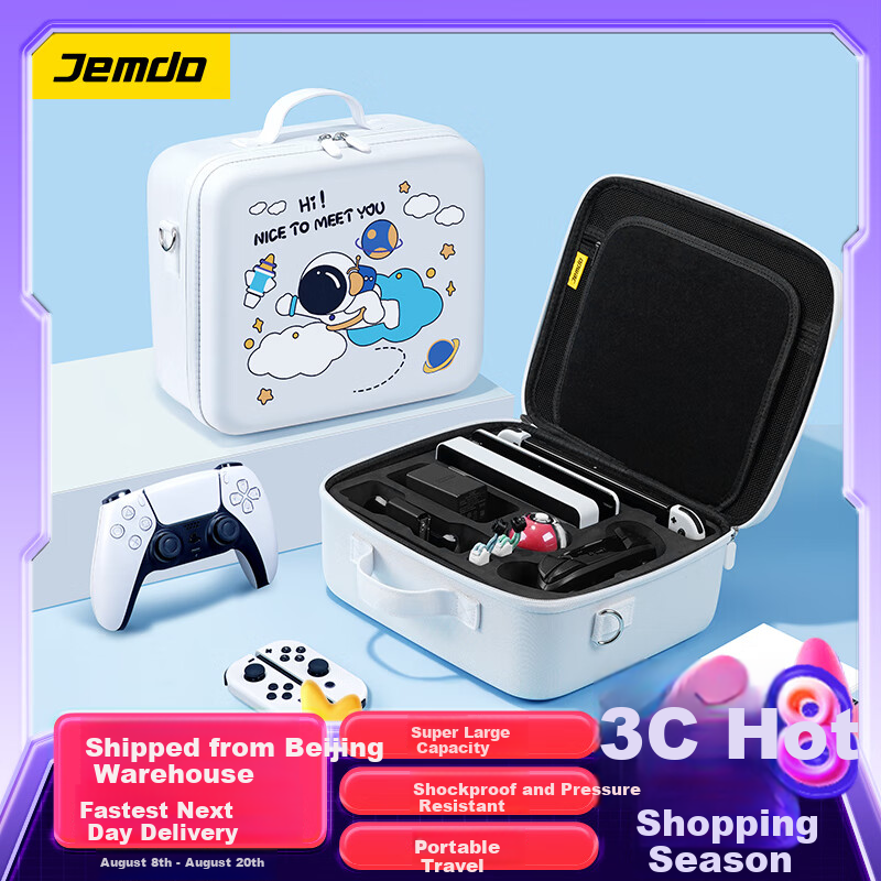 Jemdo Nintendo Switch Storage Case with Dual Pro Controller Cover