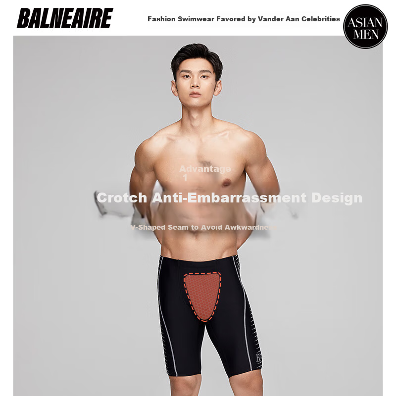 BALNEAIRE 2025 Men's Racing Swim Trunks
