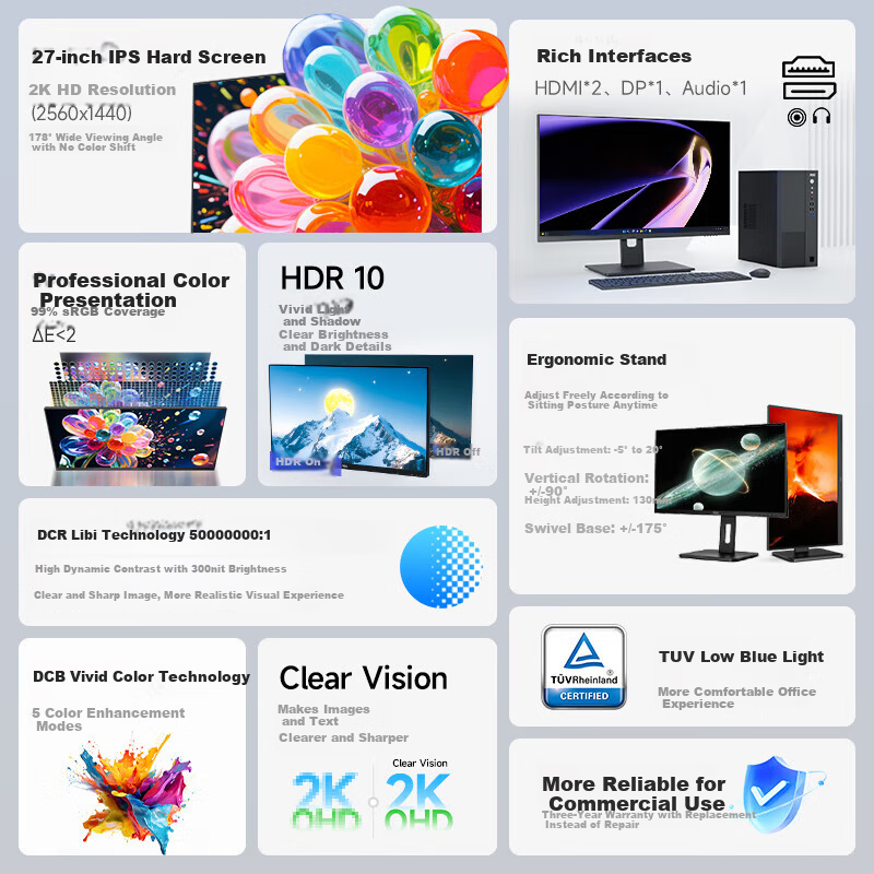 AOC 27-inch 2K HD IPS Gaming Monitor